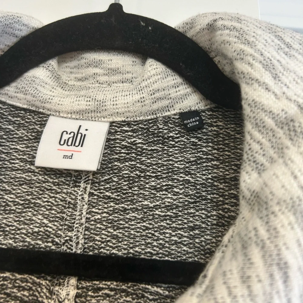 Cabi Women's Heathered Gray Neo Jacket Front Zip Style #5102 Size Medium - Picture 3 of 10